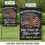 Custom Flag - Personalized America 250th Anniversary Gifts For Family - Stars Shine With Pride