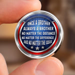 Custom Pocket Hug - Personalized America 250th Anniversary Gifts For Brother - One Soul, Two Brothers