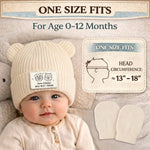 Custom Baby Beanie And Mittens Set - Personalized Baby Shower, Gender Reveal Gifts For New Parents, Dog Lovers, Cat Lovers - A Tiny Spark Lights Our World