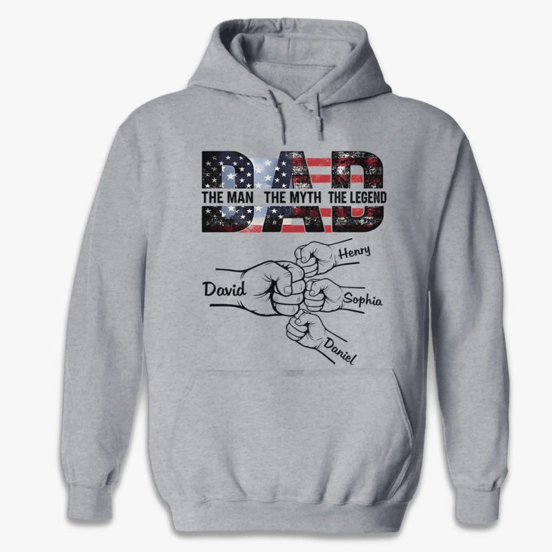 Custom Unisex T-shirt, Premium T-shirt, Hoodie - Personalized Birthday Gifts For Dad, Grandpa - Strength Of A Father