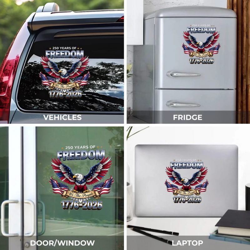 Custom RV Decal - Personalized America 250th Anniversary Gifts For Men And Women - Born To Shine
