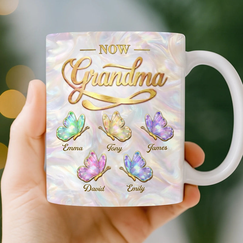 Custom 3D Inflated Effect Printed Mug - Personalized Mother's Day Birthday Gifts For Mom, Grandma - First My Mom, Forever My Hero