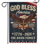 Custom Flag - Personalized America 250th Anniversary Gifts For Family - Courage Built Our Future