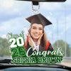 Custom Photo Proud Beyond Words - Family Personalized Custom Car Ornament - Acrylic Custom Shaped - Graduation Gift For Family Members, Siblings, Brothers, Sisters