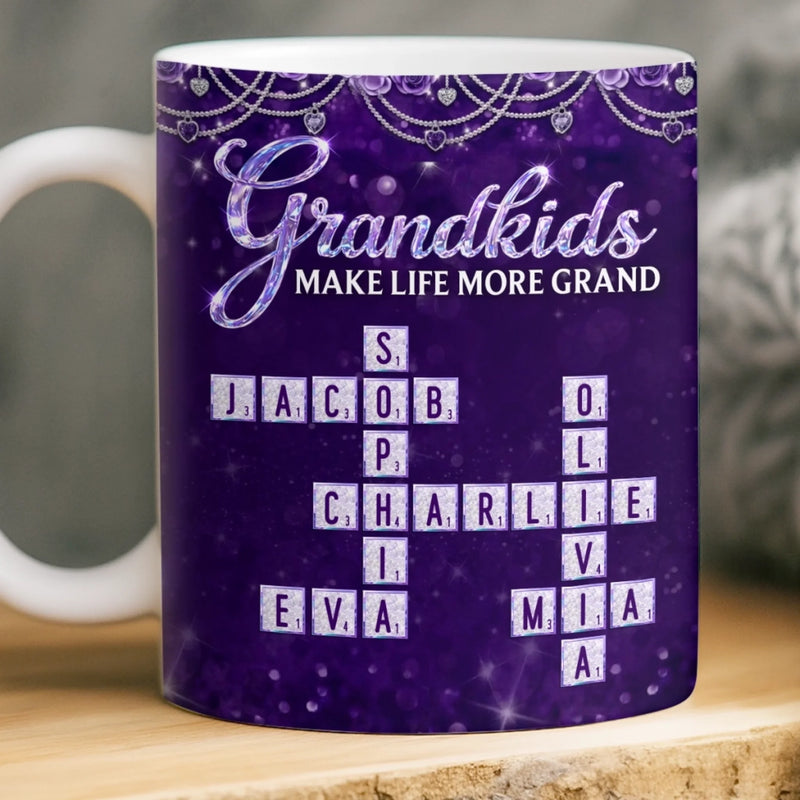 Custom Scrabble Mug - Personalized Mother's Day Birthday Gifts For Mom, Grandma - My Favorite Word Game