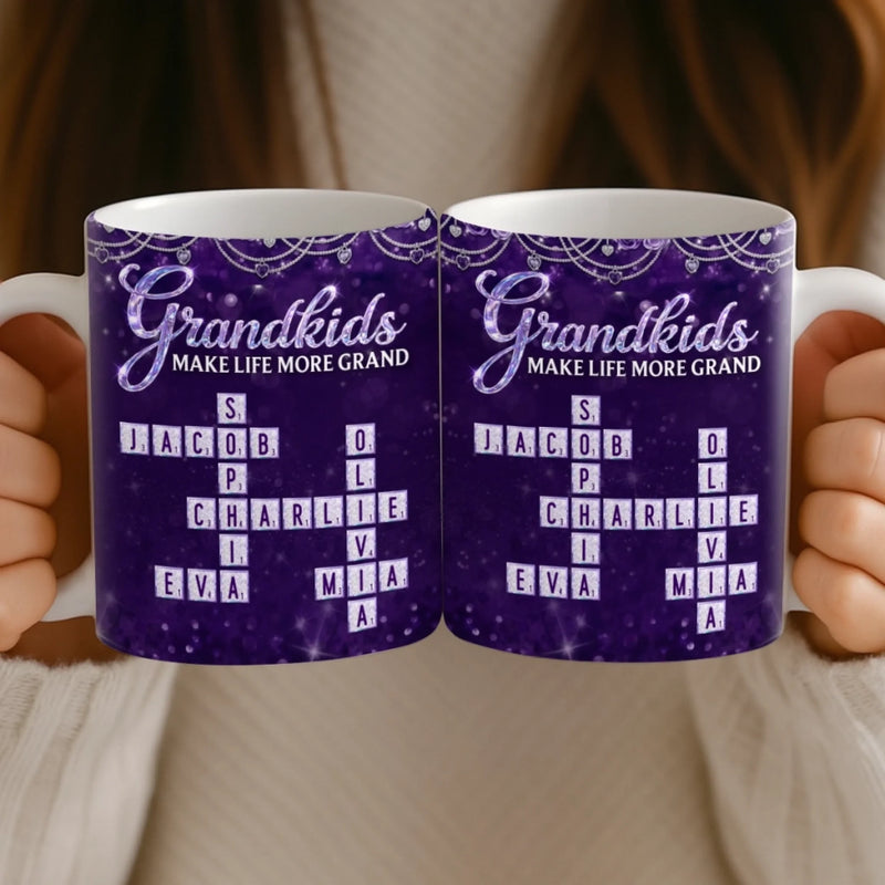 Custom Scrabble Mug - Personalized Mother's Day Birthday Gifts For Mom, Grandma - My Favorite Word Game