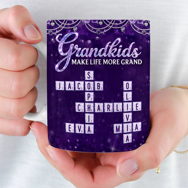 Custom Scrabble Mug - Personalized Mother's Day Birthday Gifts For Mom, Grandma - My Favorite Word Game