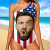 Custom Photo Hot Girl Swim, Chaotic Edition - Couple Personalized Custom One Piece Swimsuit - Summer Vacation Gift For Husband Wife, Anniversary
