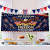 Custom Polyester Outdoor Banner - Personalized America 250th Anniversary Gifts For Mom, Dad, Brother, Sister, Kids - Pride Lives Here
