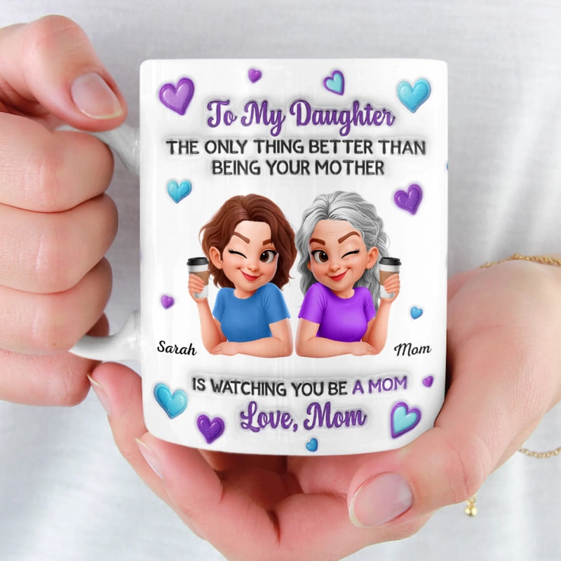 Custom 3D Inflated Effect Printed Mug - Personalized Mother's Day Birthday Gifts For Mom, Daughter - This Is My Favorite Chapter For You