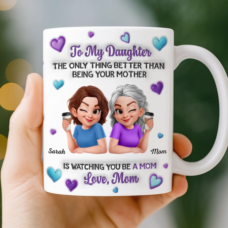 Custom 3D Inflated Effect Printed Mug - Personalized Mother's Day Birthday Gifts For Mom, Daughter - This Is My Favorite Chapter For You