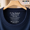 Custom Inside Neck Print T-Shirt - Personalized Anniversary Wedding Gifts For Husband And Wife, Him And Her - Love Grows Stronger Together