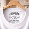 Custom Inside Neck Print T-Shirt - Personalized Birthday Gifts For Brother - Forever Proud To Be Brothers