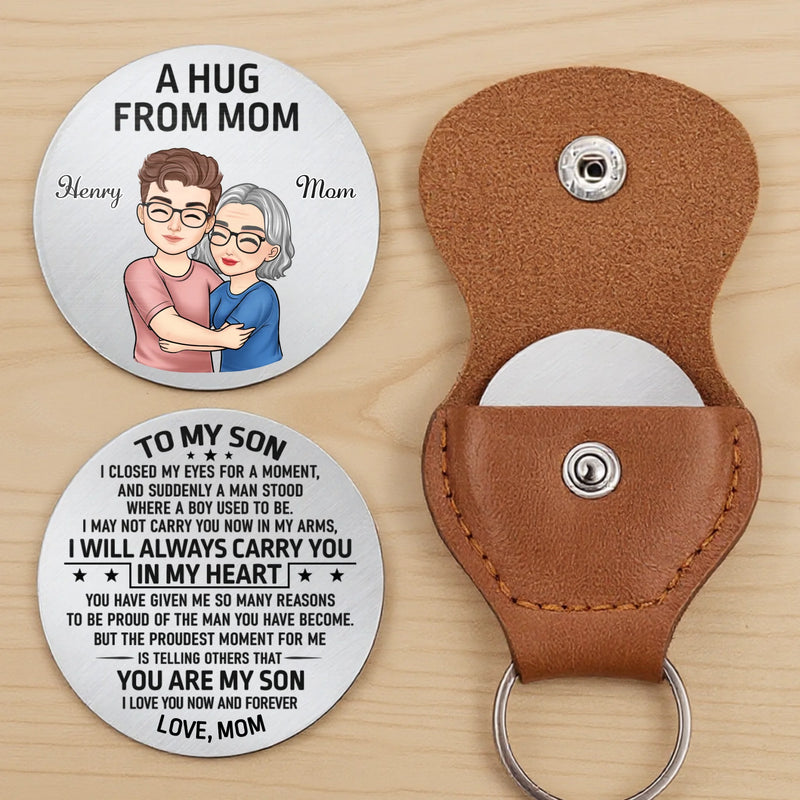 Custom Pocket Hug - Personalized Birthday Gifts For Mom, Son - A Small Hug With Big Love