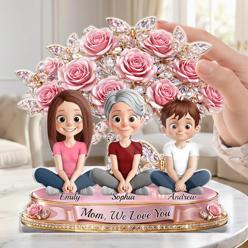 Custom Acrylic Plaque - Personalized Mother's Day Birthday Gifts For Mom - Big Love For The Best Mom