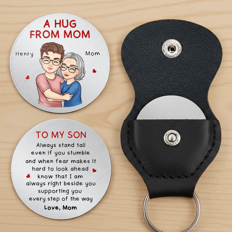 Custom Pocket Hug - Personalized Birthday Gifts For Mom, Daughter, Son - My Love Is With You