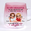 Custom Gradient Glass Mug - Personalized Mother's Day Birthday Gifts For Mom, Daughter - Raising Love, One Day At A Time