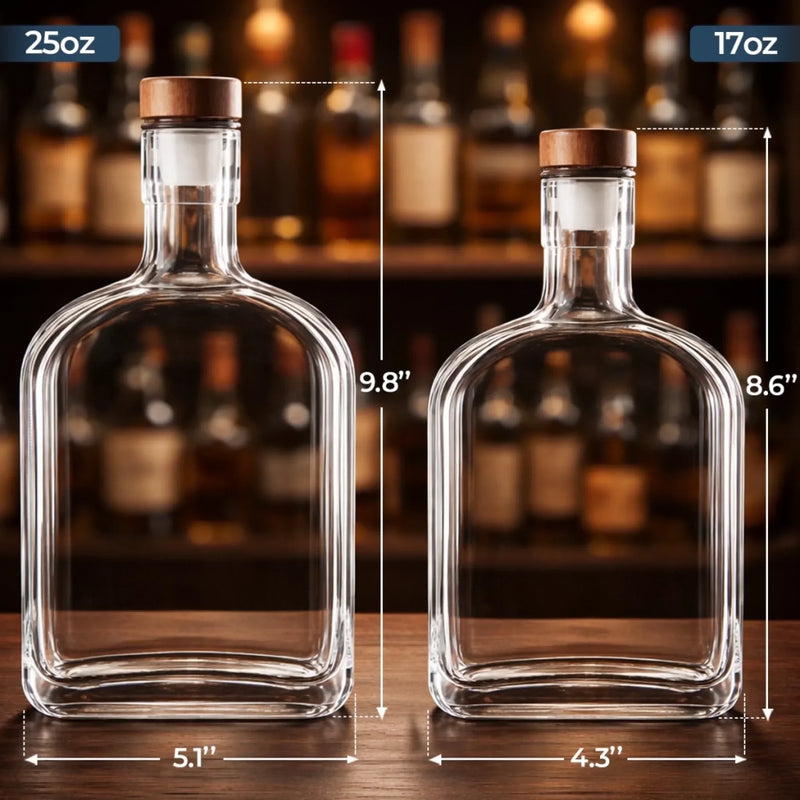 Custom Liquor Decanter - America 250th Anniversary Gifts For Women, Men - Proud Hearts Stand Tall
