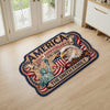 Custom Shaped Doormat - Personalized America 250th Anniversary Gifts For Mom, Dad, Brother, Sister, Kids - United In Pride And Honor