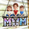 Custom Window Hanging Suncatcher Ornament - Personalized Mother's Day Birthday Gifts For Mom, Grandma - We Love You To Pieces