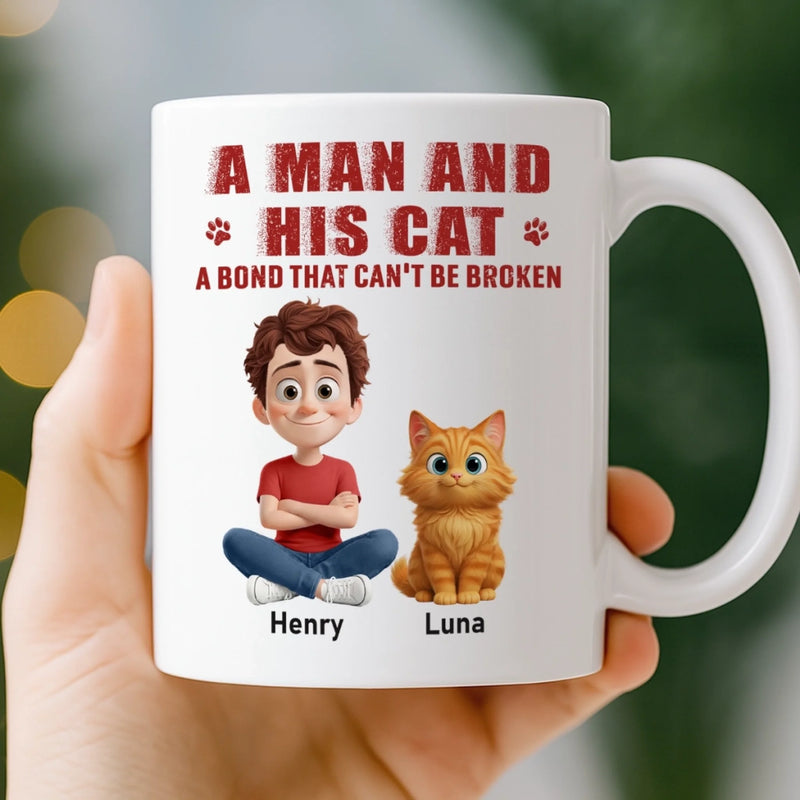 Custom Mug - Personalized Birthday Gifts For Cat Lovers, Cat Mom And Dad - My Cat Runs This House