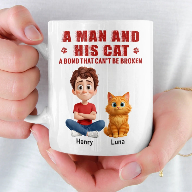 Custom Mug - Personalized Birthday Gifts For Cat Lovers, Cat Mom And Dad - My Cat Runs This House