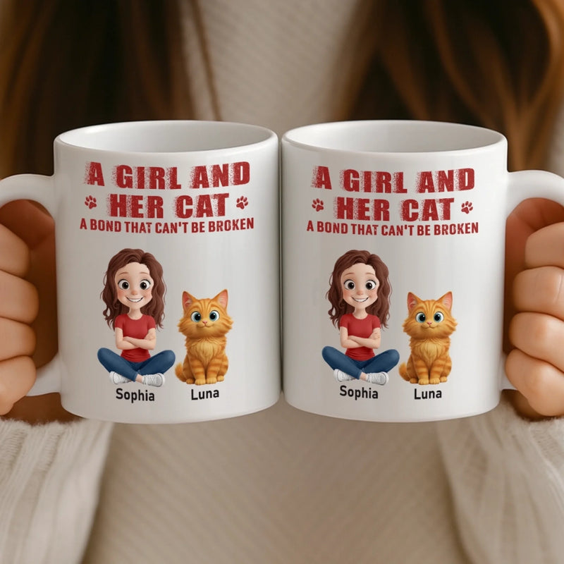 Custom Mug - Personalized Birthday Gifts For Cat Lovers, Cat Mom And Dad - My Cat Runs This House
