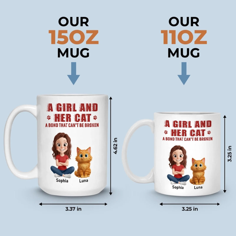 Custom Mug - Personalized Birthday Gifts For Cat Lovers, Cat Mom And Dad - My Cat Runs This House