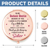Custom Compact Mirror - Personalized Best Friend Birthday Gifts For Women, Besties, Sisters, BFF - Sisters Always By My Side
