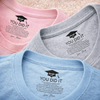 Custom Inside Neck Print T-Shirt - Personalized Graduation Gifts For Him, Her  - The Adventure Begins