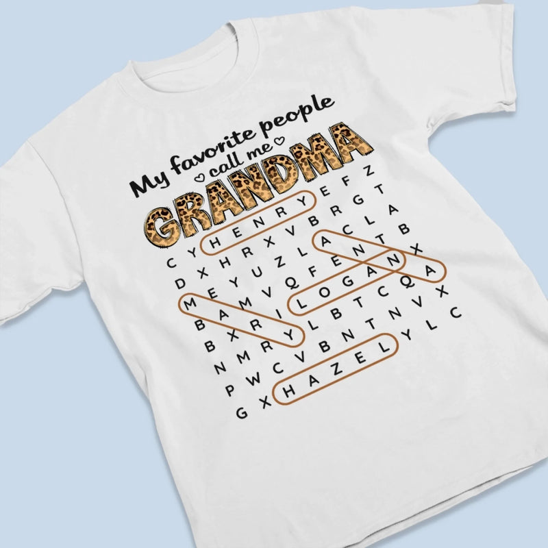 Custom Word Search Puzzle Unisex T-shirt, Premium T-shirt, Hoodie - Personalized Mother's Day Birthday Gifts For Mom, Grandma - Collecting Moments, Not Things