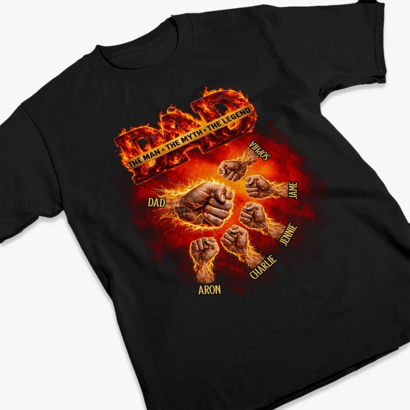 Custom Unisex T-shirt, Premium T-shirt, Hoodie - Personalized Father's Day Birthday Gifts For Dad, Grandpa - Proud Dad Club