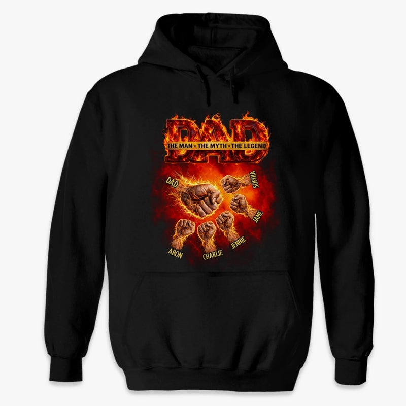 Custom Unisex T-shirt, Premium T-shirt, Hoodie - Personalized Father's Day Birthday Gifts For Dad, Grandpa - Proud Dad Club