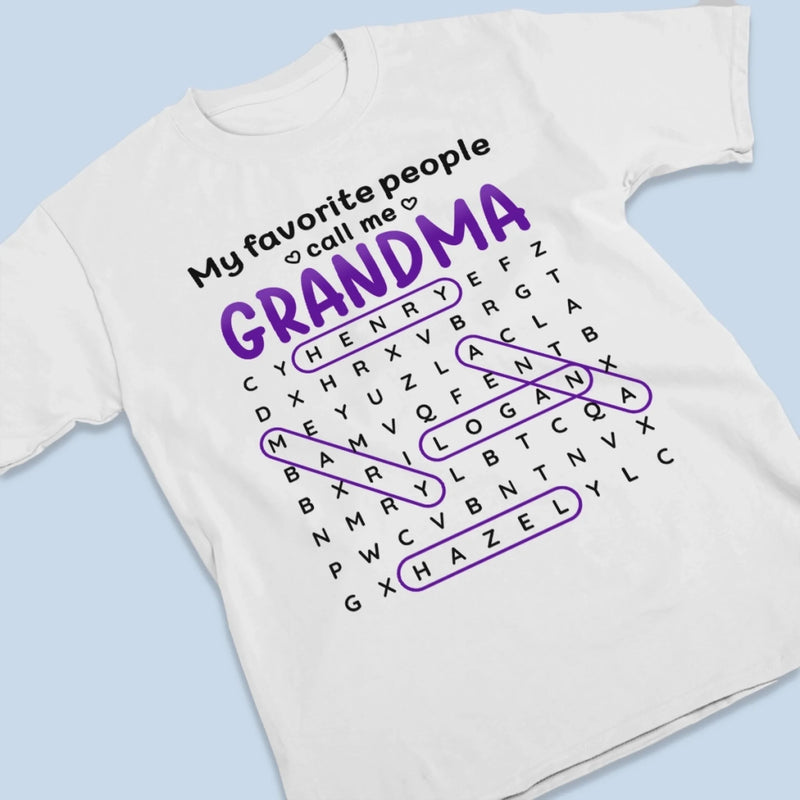 Custom Word Search Puzzle Unisex T-shirt, Premium T-shirt, Hoodie - Personalized Mother's Day Birthday Gifts For Mom, Grandma - The Best Title I’ve Ever Had