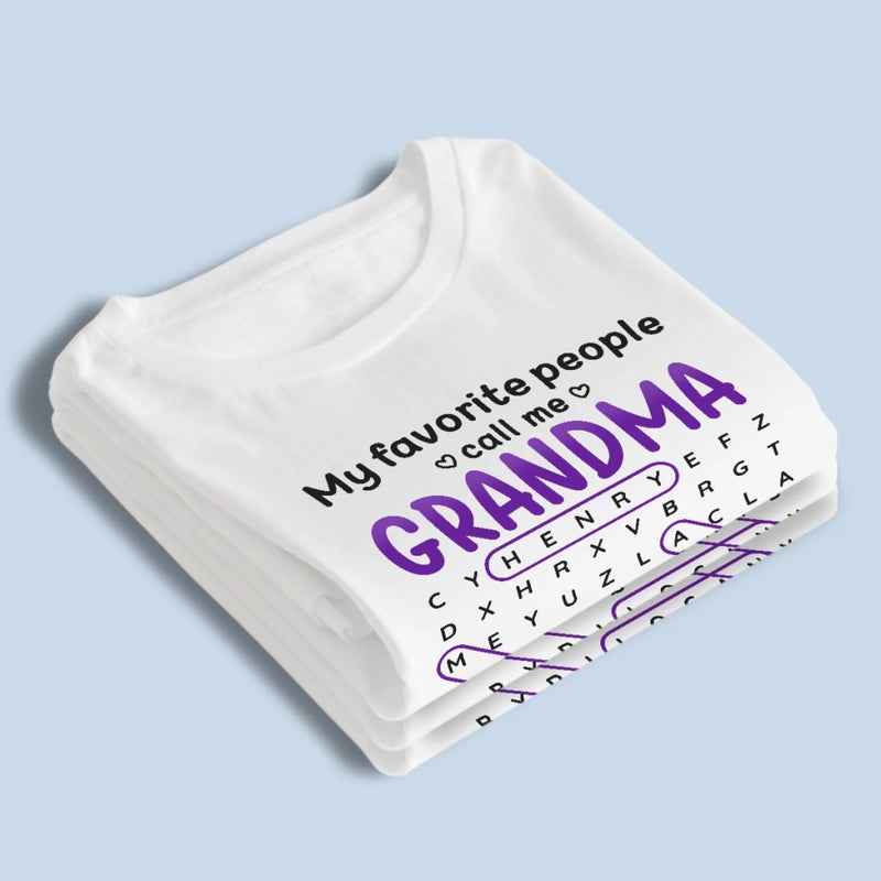 Custom Word Search Puzzle Unisex T-shirt, Premium T-shirt, Hoodie - Personalized Mother's Day Birthday Gifts For Mom, Grandma - The Best Title I’ve Ever Had