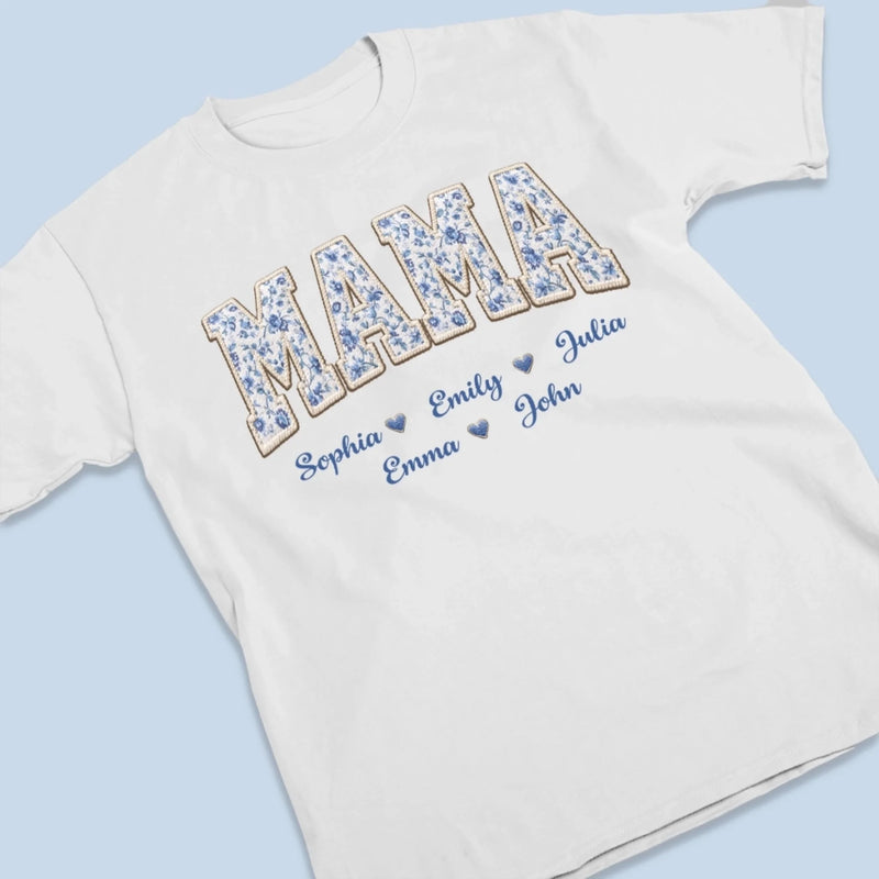 Custom Unisex T-shirt, Premium T-shirt, Hoodie - Personalized Mother's Day Birthday Gifts For Mom, Grandma - Mama Holds Us Together