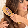Custom Birth Month Flower Hair Brush - Personalized Thank You Birthday Gifts For Her, Friends, Sisters, Daughters, Mother, Bridesmaid - Besties Make The Best Memories