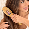 Custom Birth Month Flower Hair Brush - Personalized Thank You Birthday Gifts For Her, Friends, Sisters, Daughters, Mother, Bridesmaid - Always Side By Side