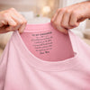 Custom Inside Neck Print T-Shirt - Personalized Birthday Gifts For Daughter - My Favorite Person Forever