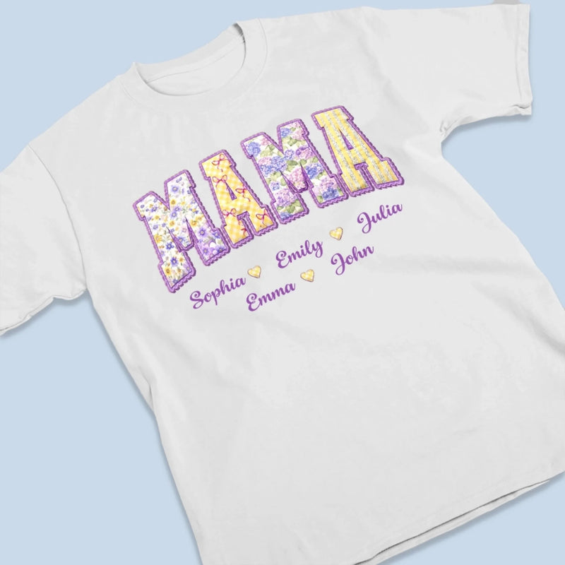 Custom Unisex T-shirt, Premium T-shirt, Hoodie - Personalized Mother's Day Birthday Gifts For Mom, Grandma - Mama Wrapped In Charm