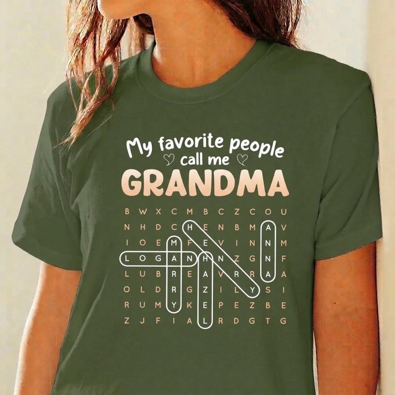Custom Unisex T-shirt, Premium T-shirt, Hoodie - Personalized Mother's Day Birthday Gifts For Mom, Grandma - Love Begins With Grandma