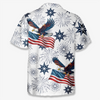Custom Unisex Tropical Hawaiian Aloha Shirt - Personalized America 250th Anniversary Gifts For Women, Men - Celebrate Freedom In Paradise