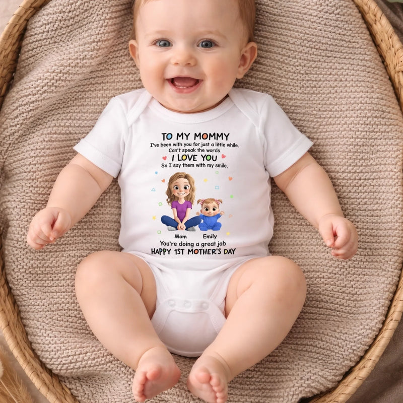 Custom Baby Onesie - Personalized Baby Shower, Gender Reveal Gifts For New Moms, New Dads, New Parents - Her First Mother’s Day, Her Sweetest One