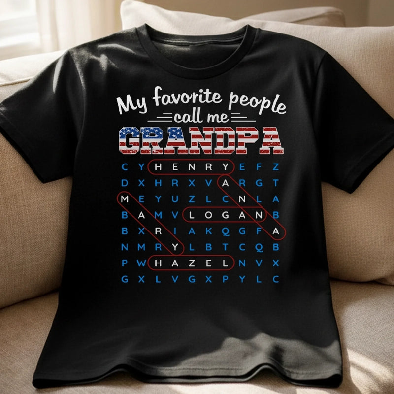 Custom Word Search Puzzle Unisex T-shirt, Premium T-shirt, Hoodie - Personalized Father's Day Birthday Gifts For Dad, Grandpa - Dad Love Never Fades