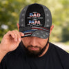 Custom Hat, All Over Print Classic Cap - Personalized Father's Day Birthday Gifts For Dad, Grandpa - Grandpa Love Stays Strong