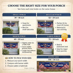 Custom Polyester Outdoor Banner - Personalized America 250th Anniversary Gifts For Family - Strong As One