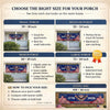 Custom Polyester Outdoor Banner - Personalized America 250th Anniversary Gifts For Mom, Dad, Brother, Sister, Kids - Proud Hearts Shine Bright