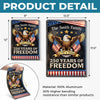Custom Home Decor Metal Sign - Personalized America 250th Anniversary Gifts For Mom, Dad, Brother, Sister, Kids - Still Standing, Still Free