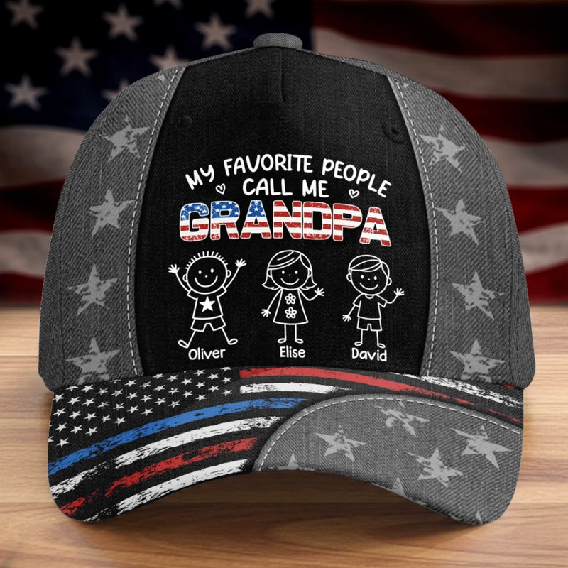 Custom Hat, All Over Print Classic Cap - Personalized Father's Day Birthday Gifts For Dad, Grandpa - Cool Dad Club