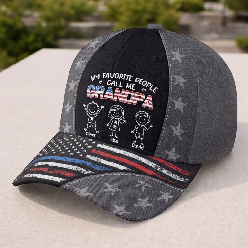 Custom Hat, All Over Print Classic Cap - Personalized Father's Day Birthday Gifts For Dad, Grandpa - Cool Dad Club